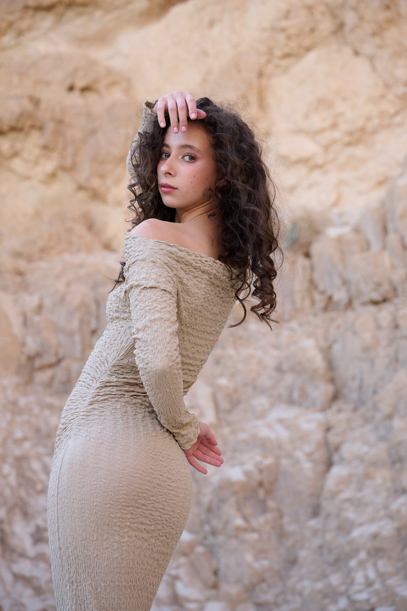 Beige Maxi Dress ASL online store Beige Maxi Dress ASL online store